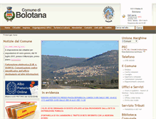 Tablet Screenshot of comune.bolotana.nu.it